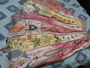 multicolour Embroidered Lehenga Choli Set