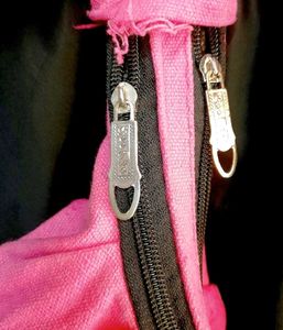 Bright Pink Hobo Bag with Embellishment