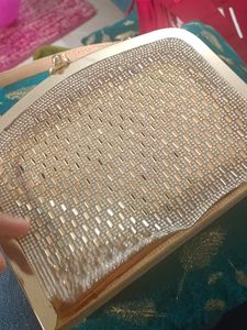 Stone Work Wedding Clutch