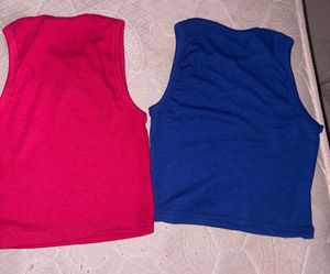 Ribbed Racerback Crop Tops (Set of 2)