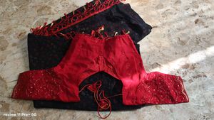 Elegant Saree with Embellished Blouse
