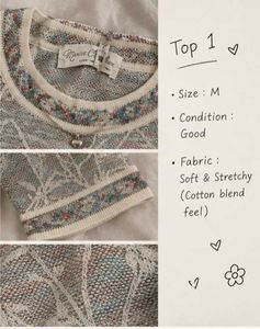 Cozy Floral Pattern Knit Sweater