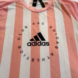 Adidas Striped Athletic T-Shirt