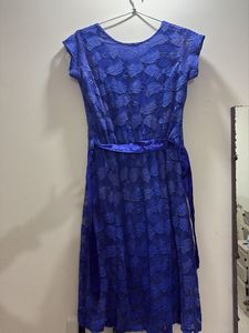 Royal Blue Lace Dress
