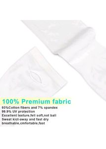 UV Protection Riding Gloves (White)