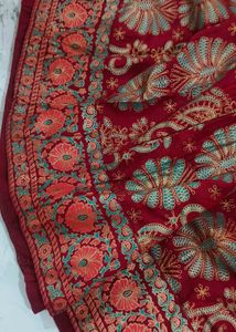 Maroon Printed Anarkali Kurta / Long Dress