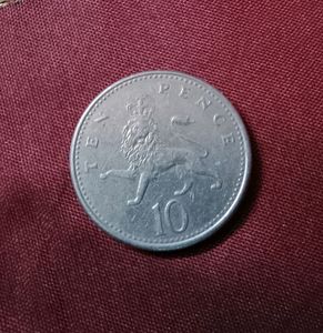10 New Pence Coin 1992 United Kingdom, Rare🔥