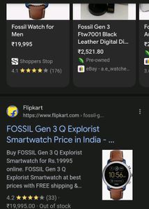 Fossil Smartwatch Gen 3 ( Not Working Condition) ✅