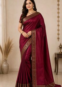 NEW WINE/BURGANDY SAREE