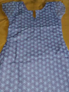 Light Blue Floral Kurta