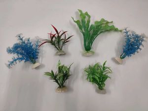 Artificial Aquarium Plant Decorations (Set of 5)