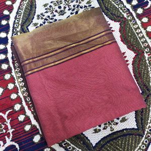 Karishma Silk Stripe Saree without blouse piece