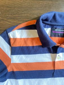 Men's Striped Polo Shirt