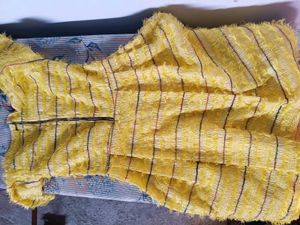 Yellow Textured dress