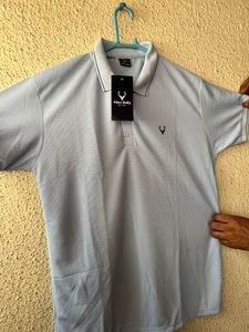 Allen Solly Men's Light Blue Polo Shirtnewwdtag