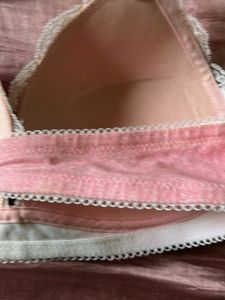 cute Lace Trimmed Pink Bra