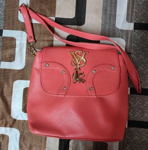 Stylish Coral Crossbody Bag