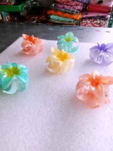 New Set of 6 Flower Hair Clips if