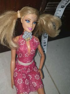 Barbie Doll with Pink Floral Dress