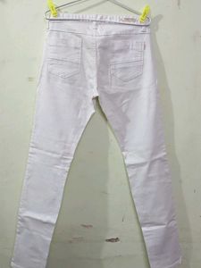 White Slim Fit Jeans