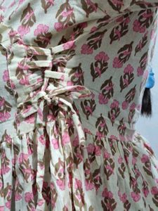 Floral Print Cotton Kurta