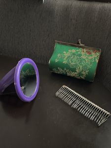 2 Set- Jewellery Purse & Mirror & Hair Clip For 50