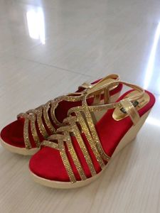 Red &amp; Gold Party Heels