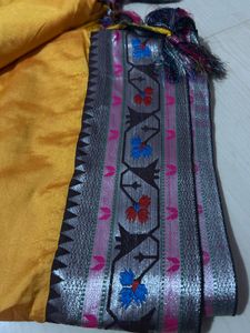 Beautiful Mustard Yellow Saree