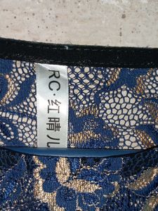 🇨🇳Partywear See-through Lace Crop Top Multicolou