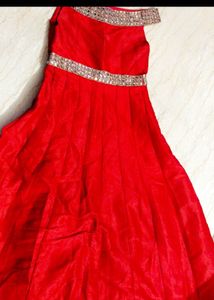 Stunning Red Embellished Gown