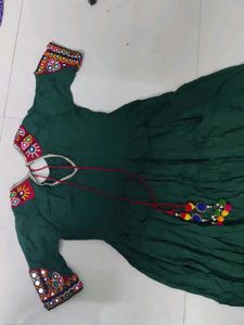 navratri kutchi handwork gown
