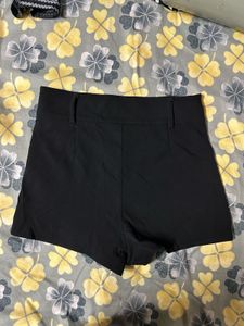 Black High-Waisted Shorts