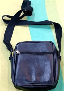 Mens sling Leather bag small size for travel