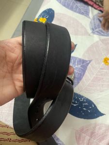 Genuine Leather Belt with Unique Buckle