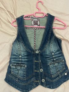 Y2k Denim Vest