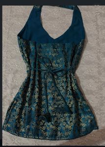 Vintage Brocade halter top