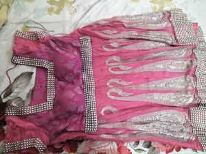 Stunning Pink Embroidered Lehenga Choli Set
