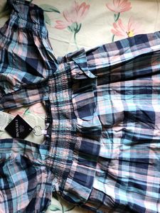 Chic Plaid Puff Sleeve Dress