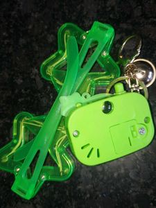 Cute Rainbow Cloud Camera Keychain