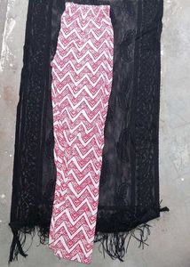 Beautiful White &amp; Pink Kurta Set