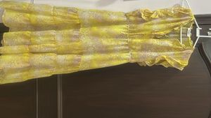 Yellow Tiered Ruffle Dress