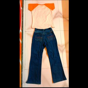 Jeans And Top Combo For Girls...