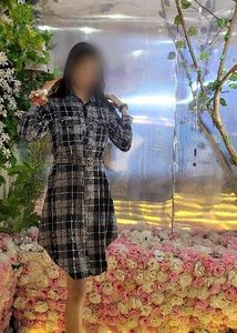 Winter Plaid Shirt Dress with Belt