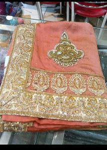 Embroidered Silk Saree🎁😍diwali offer