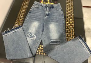 URBANIC Distressed Wide Leg Jeans