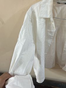 Classic White Cropped Shirt