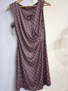 Patterned Sleeveless Dress