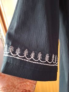 Elegant Black Abaya Dress For Kids