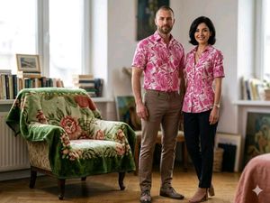 Matching Pink Paisley Shirts for Him & Her