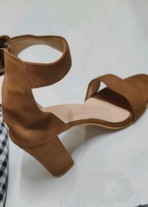 Stylish Suede Brown Heels